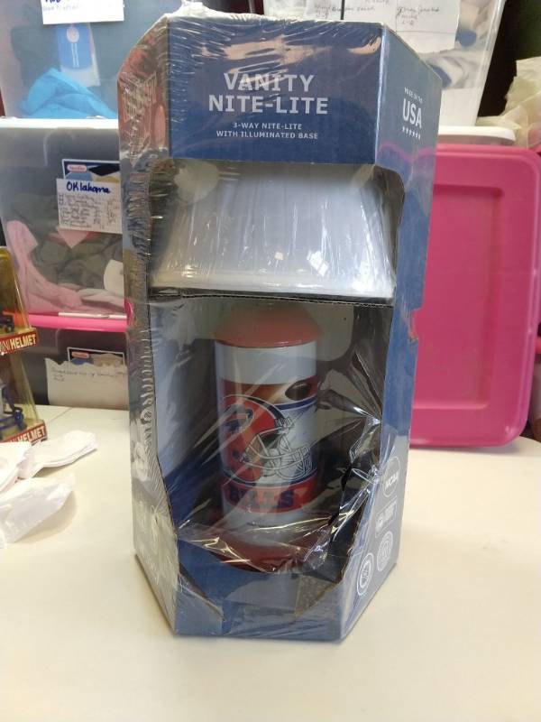 lot 2546 image: Buffalo Bills vanity night light