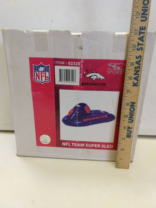 lot 2616 image: Denver broncos large team super sled