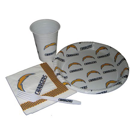 lot 2634 image: NFL San Diego Chargers Party Pack and coaster set