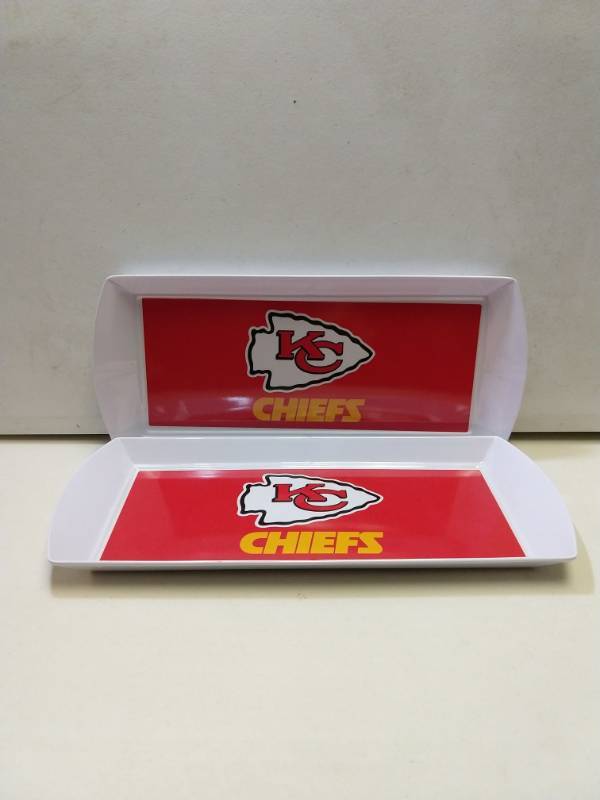 lot 2644 image: Kansas City chiefs relish tray