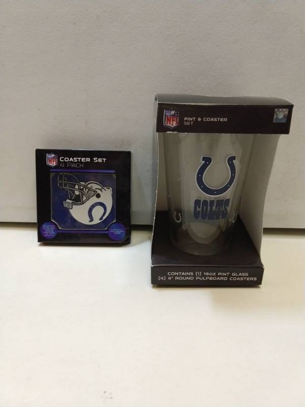 lot 2660 image: Indianapolis colts 2 piece gift set