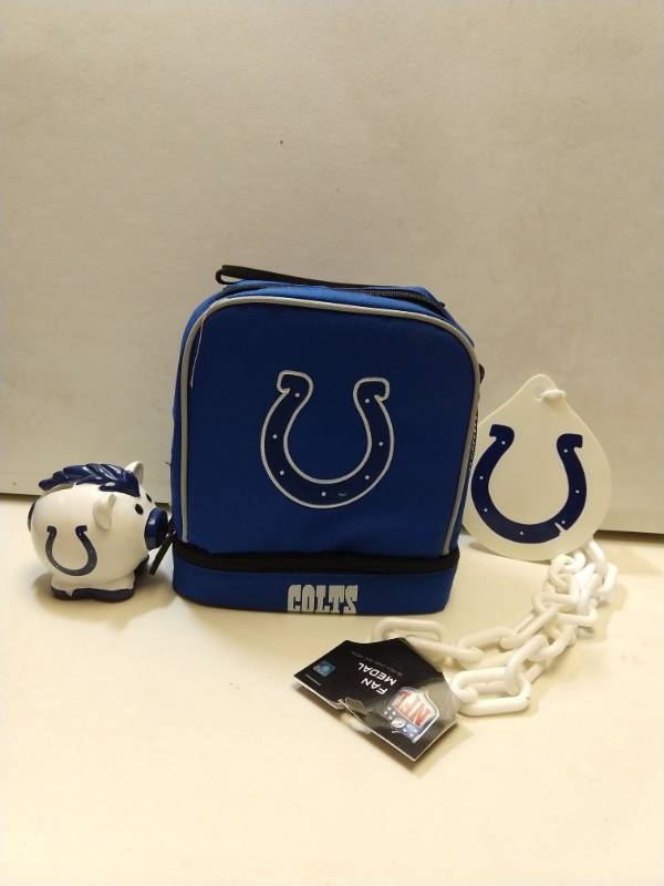 lot 2673 image: Indianapolis colts 3-piece gift set