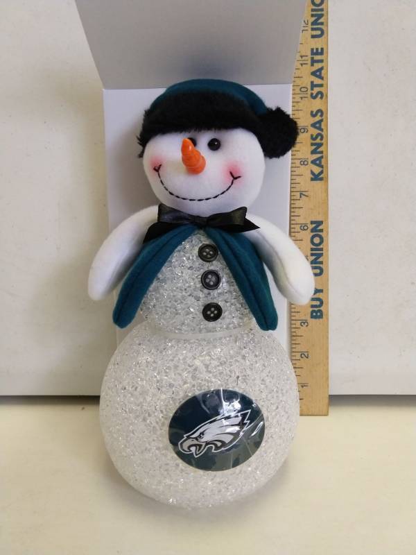 lot 2718 image: Philadelphia eagles light-up snowman