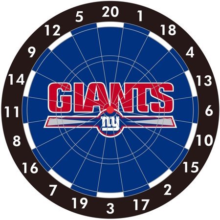 lot 2757 image: New York Giants 12 Paper Dart Board With Darts-Limited Quantity