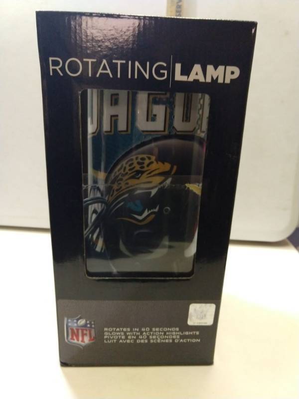 lot 2860 image: Jacksonville jaguars Rotating Lamp - plus stadium replica