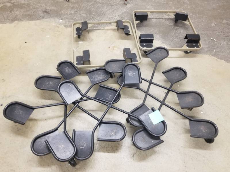 lot 8664 image: Lot of Metals Chair and Furniture Movers