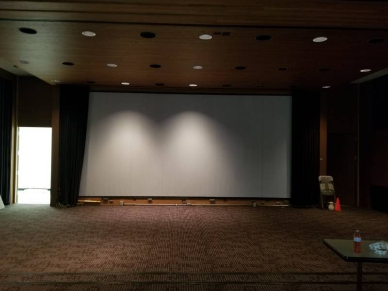 lot 8670 image: Movie Screen with Curtains