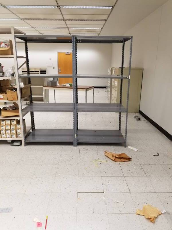 lot 8710 image: Metal Storage Shelving Unit