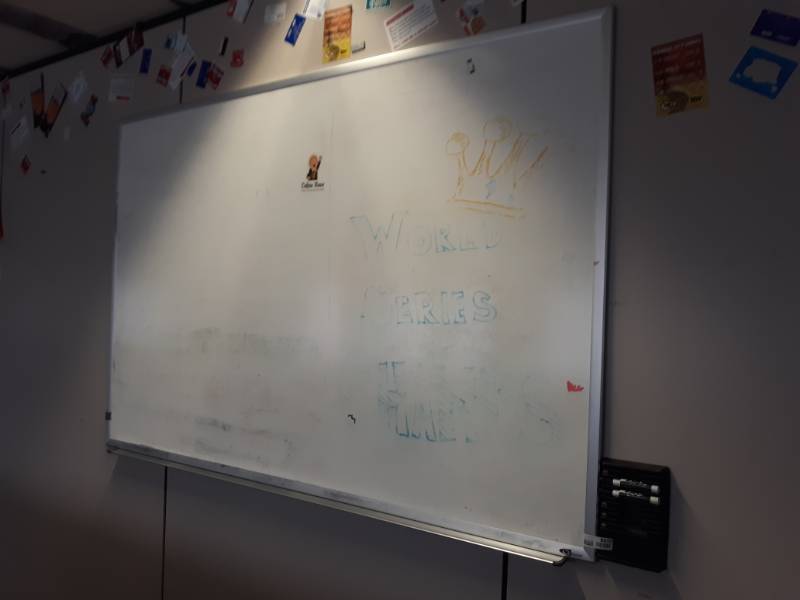 lot 8842 image: Wall Mount Dry Erase Board