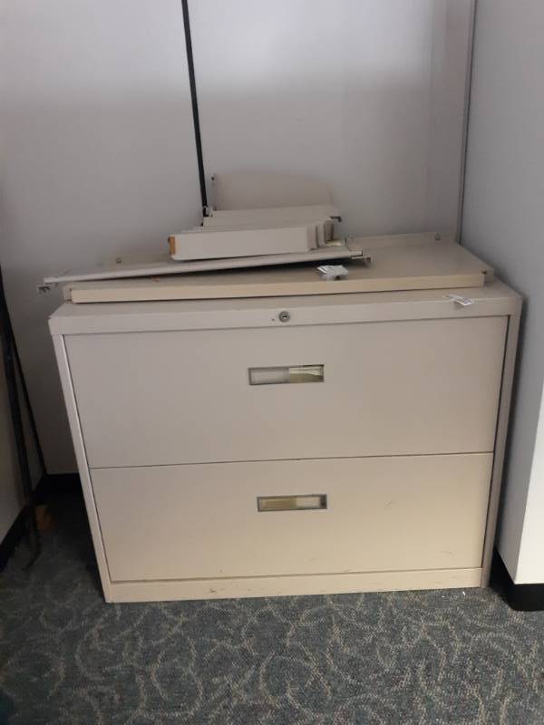 lot 8850 image: Two Drawer Lateral Filing Cabinet