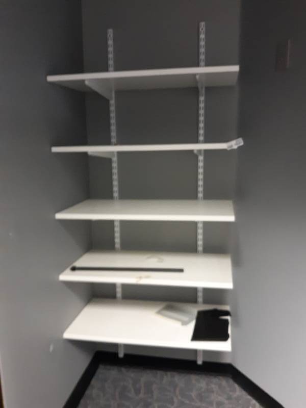 lot 8922 image: Wall Mount Shelving Unit