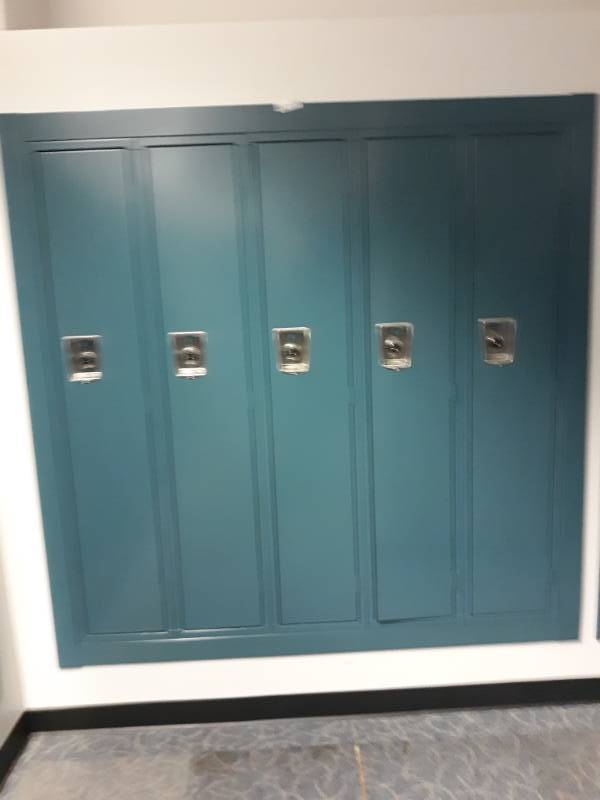 lot 8915 image: Bank of Single Full Sized Lockers