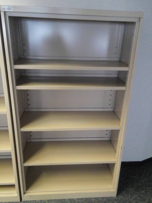 lot 8724 image: Metal Full Height Bookcase