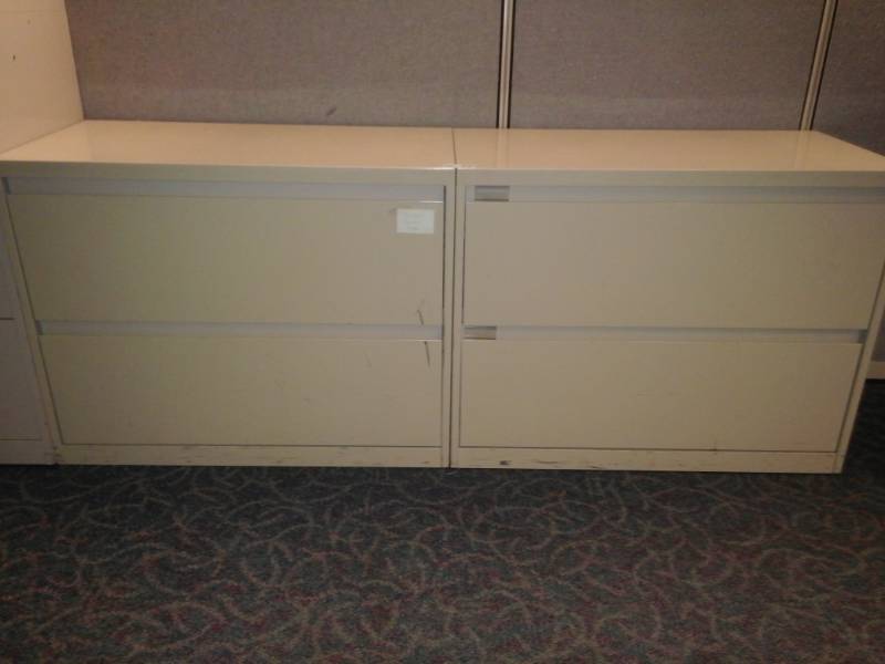 lot 8730 image: Four Drawer Lateral Cabinet