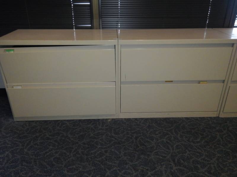 lot 8731 image: Four Drawer Lateral Cabinet