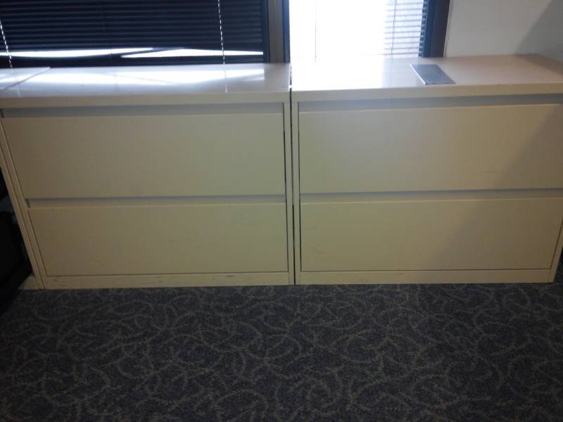 lot 8733 image: Four Drawer Lateral Cabinet