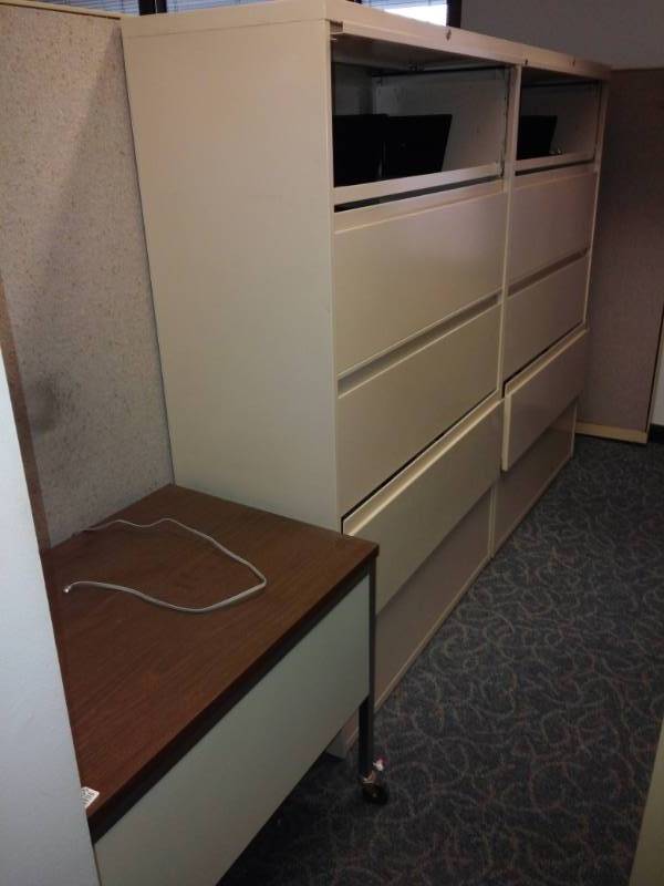 lot 8755 image: Four Drawer Lateral Cabinet