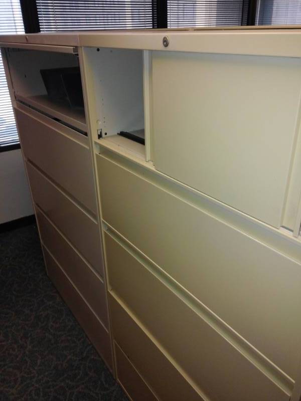 lot 8756 image: Four Drawer Lateral Cabinet