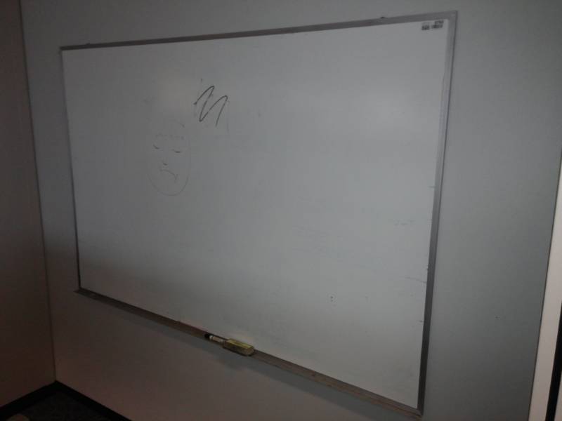 lot 8762 image: Wall Mount Dry Erase Board