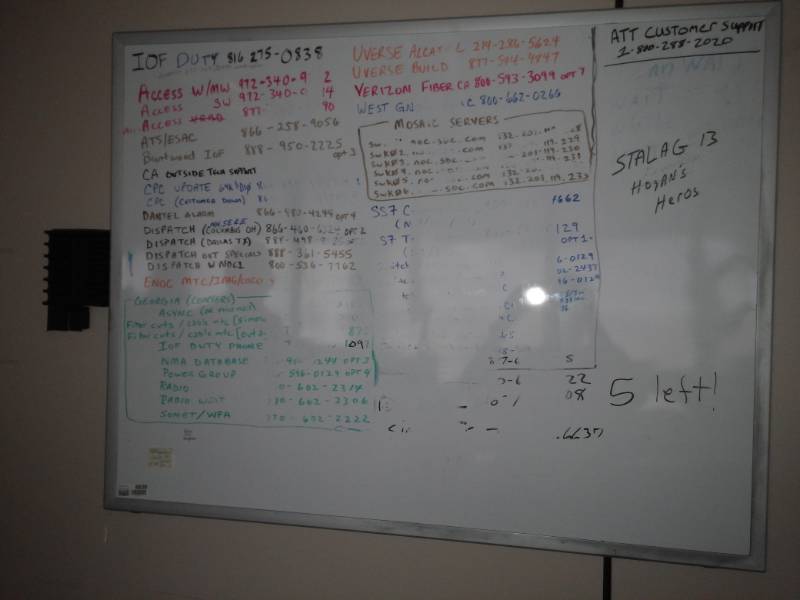 lot 8828 image: Wall Mount Dry Erase Board