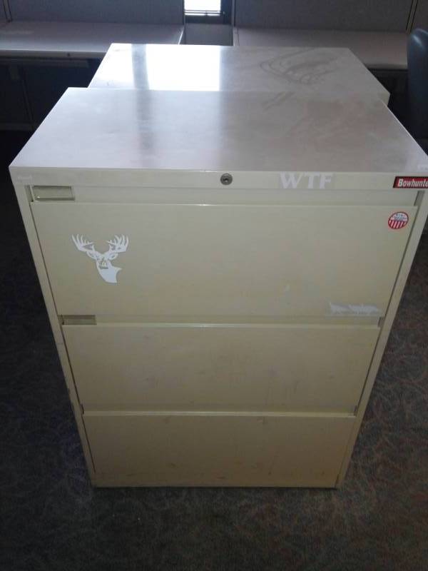 lot 8839 image: Two 3 Drawer Lateral Filing Cabinets