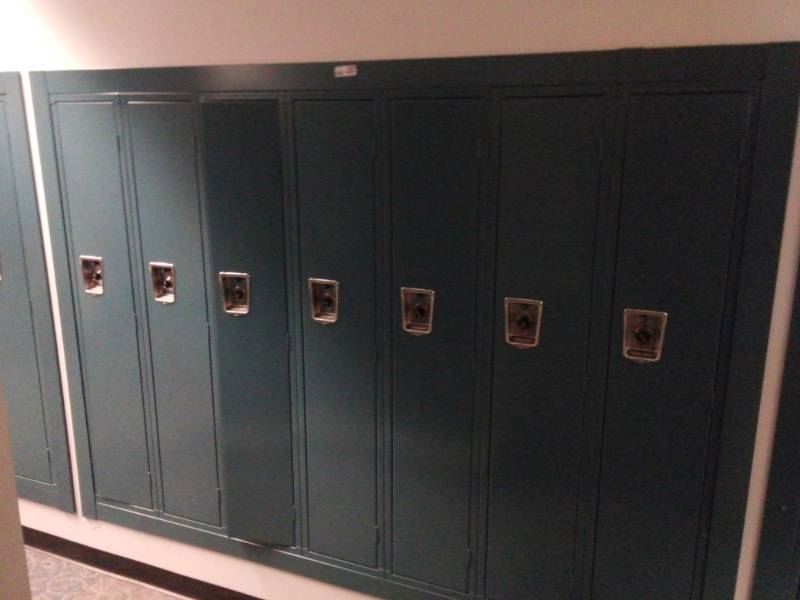 lot 8909 image: Bank of Single Full Sized Lockers