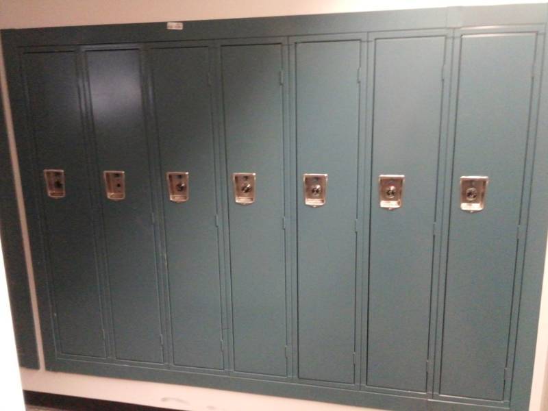 lot 8911 image: Bank of Single Full Sized Lockers