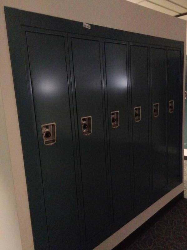 lot 8910 image: Bank of Single Full Sized Lockers