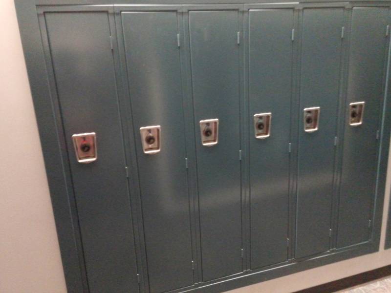 lot 8912 image: Bank of Single Full Sized Lockers