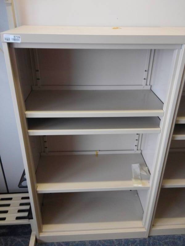 lot 8740 image: Metal Bookcase