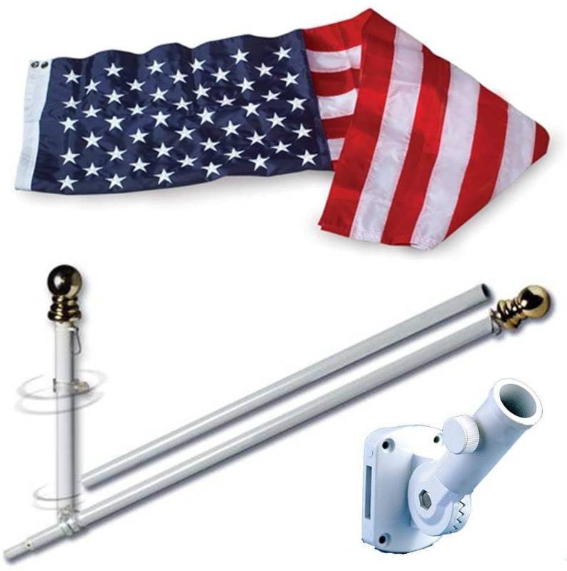 lot 16128 image: Porch flagpole with flag