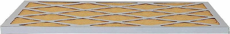 lot 16153 image: FilterBuy 14x20x1 MERV 11 Pleated AC Furnace Air Filter, (Pack of 4 Filters), 14x20x1 �� Gold