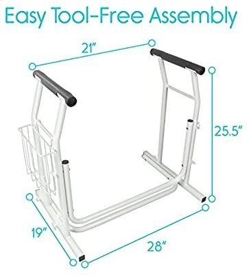 lot 16213 image: Standalone toilet safety rail