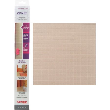 lot 16217 image: Kittrich 04F-CZ6U59-06 18 inch x 4 ft. Taupe Shelf Liner