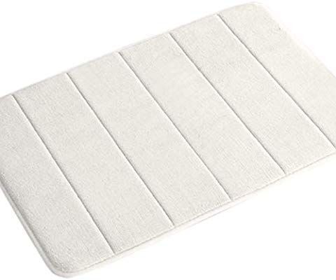 lot 16263 image: Memory Foam Coral Velvet Non Slip Bathroom Mat