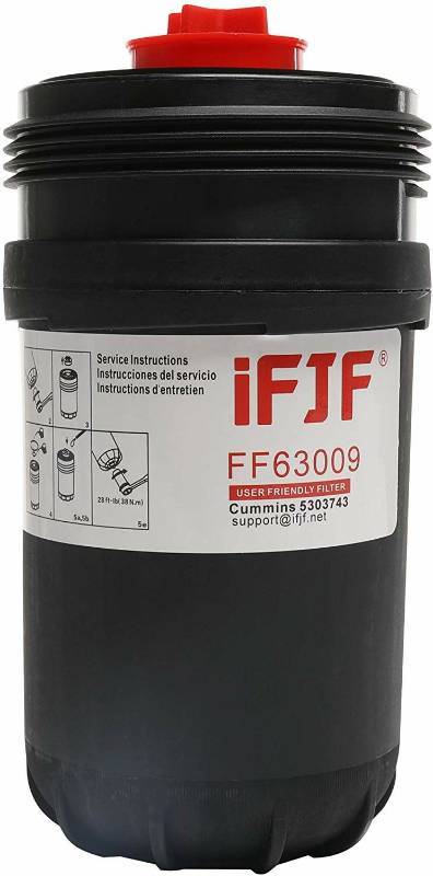 lot 16265 image: Cummins iFJF FF63009 Fuel Filter for 5303743 Replaces FF63008 Element FH22168 with High Performance BL Series Engine Filtration,Contaminant Holding Cap Protection Fuel System Life (Set of 6)