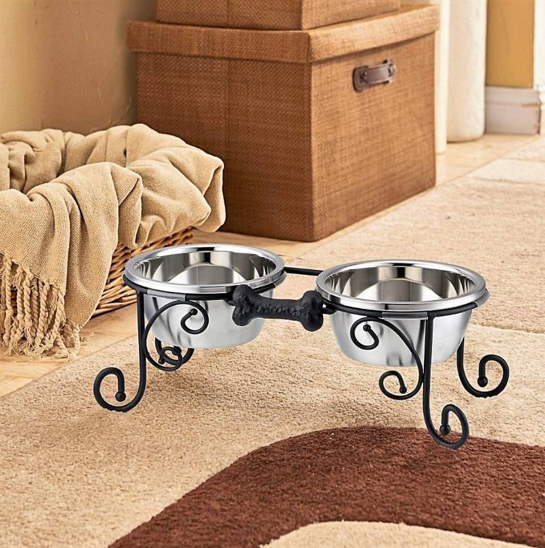 lot 16271 image: BestVida Elevated Dog Bowls Raised
