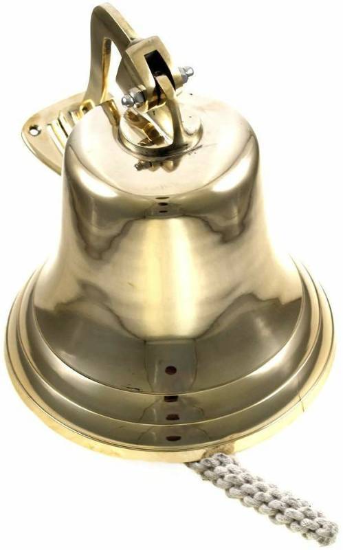 lot 16275 image: 11  Brass Ship Bell Polished Nautical - Jumbo Bells