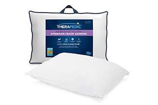lot 16228 image: Therapedic Hypercool 5-degree King Stomach Or Back Sleeper Pillow