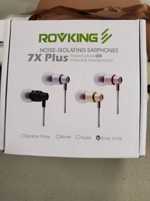 lot 16288 image: RovKing Noise-Isolation Earphones