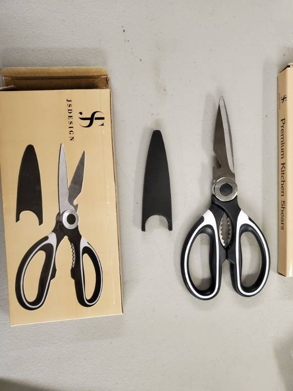 lot 16295 image: Jsdesign Heavy Duty Premium Kitchen Scissors And Multipurpose Shears With Luxury