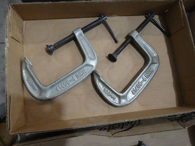 lot 4184 image: 2- 4 C-clamps