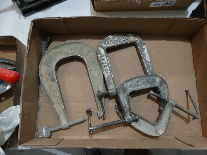 lot 4185 image: 4 various C-clamps