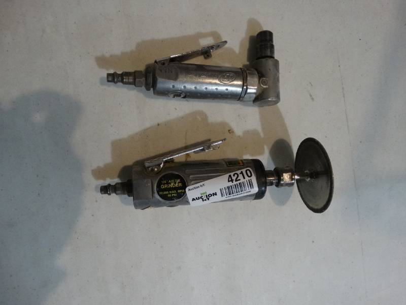 lot 4210 image: 14 air die grinder & Ingersoll Rand air drill