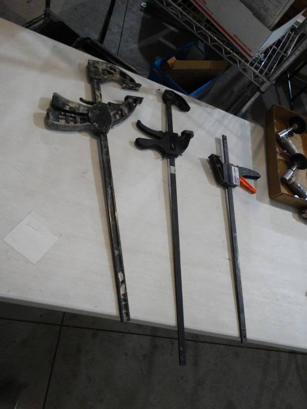 lot 4213 image: 3 longer bar clamps