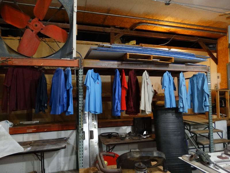 lot 4224 image: Large lot of various uniform shirts work shirtspants