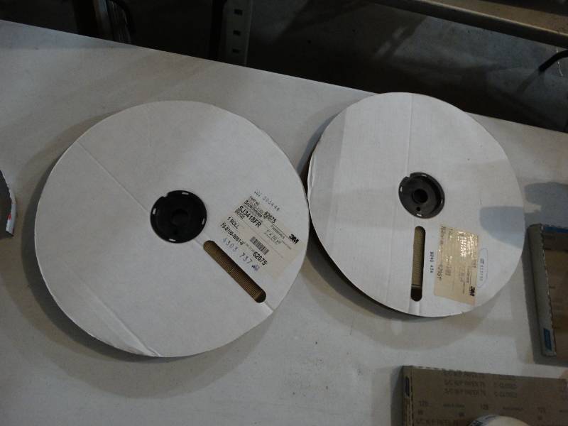 lot 4231 image: 3M roll of fastner hook & fastner loop velcro- 50yds approx per roll