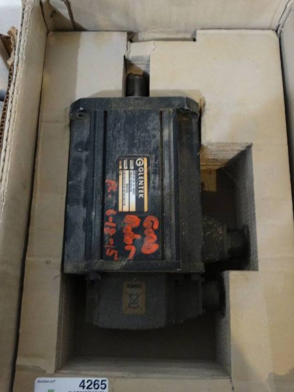 lot 4265 image: Glentek Model-GMBM1301700-54 permanent magnet brushless servo motor