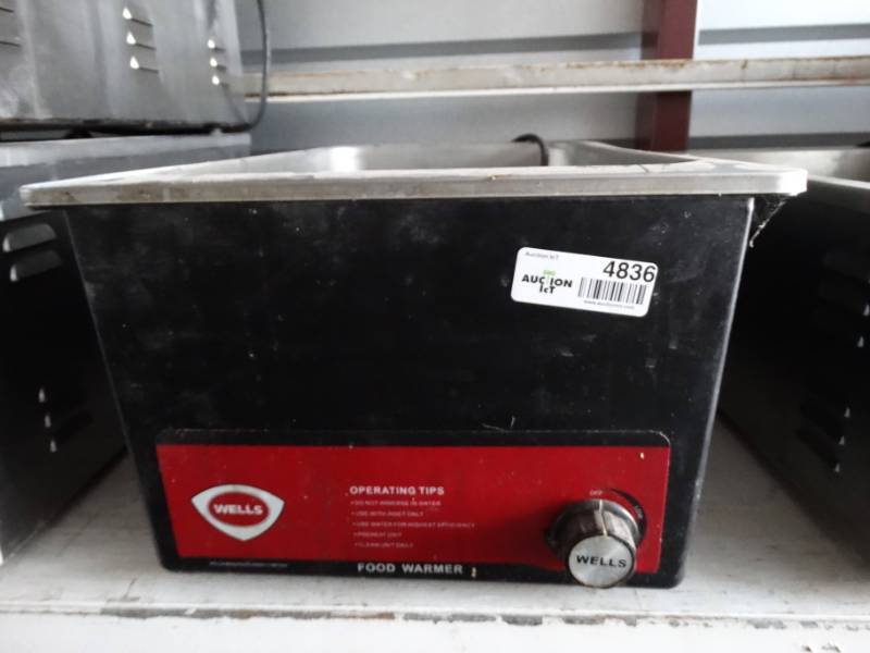 lot 4836 image: Wells commercial counter top food warmer