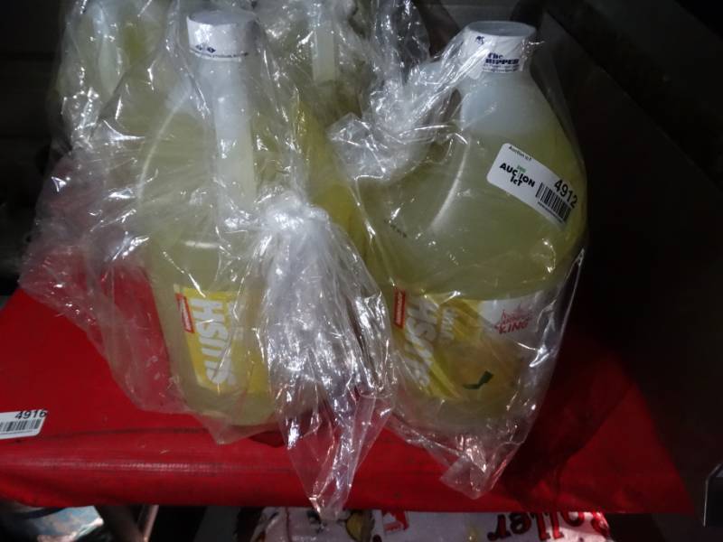 lot 4912 image: 2 unopened jugs of Carnival King Lemonade slush syrup